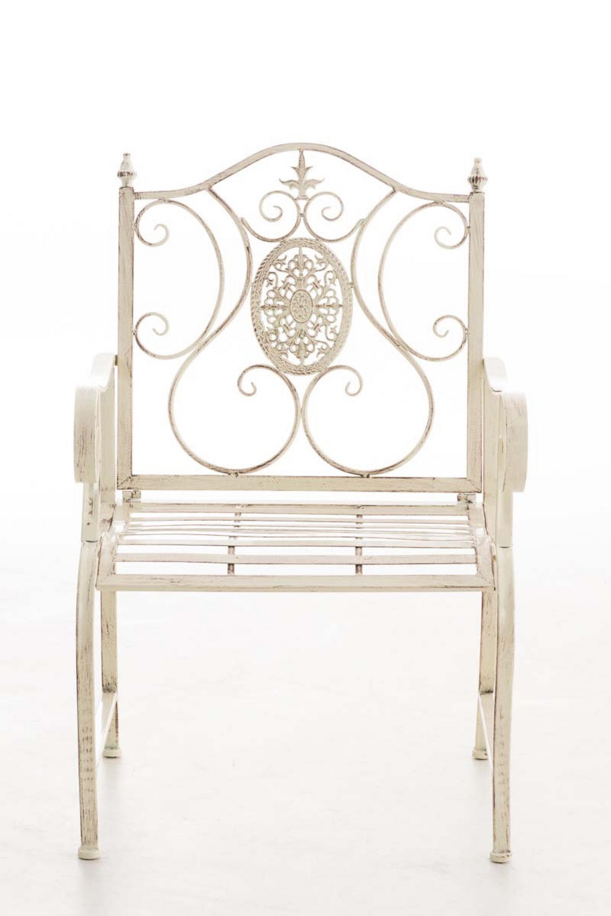 STUHL Pamela antik-creme - Naturfarben, Metall (62/94/53cm) - TPFGarden