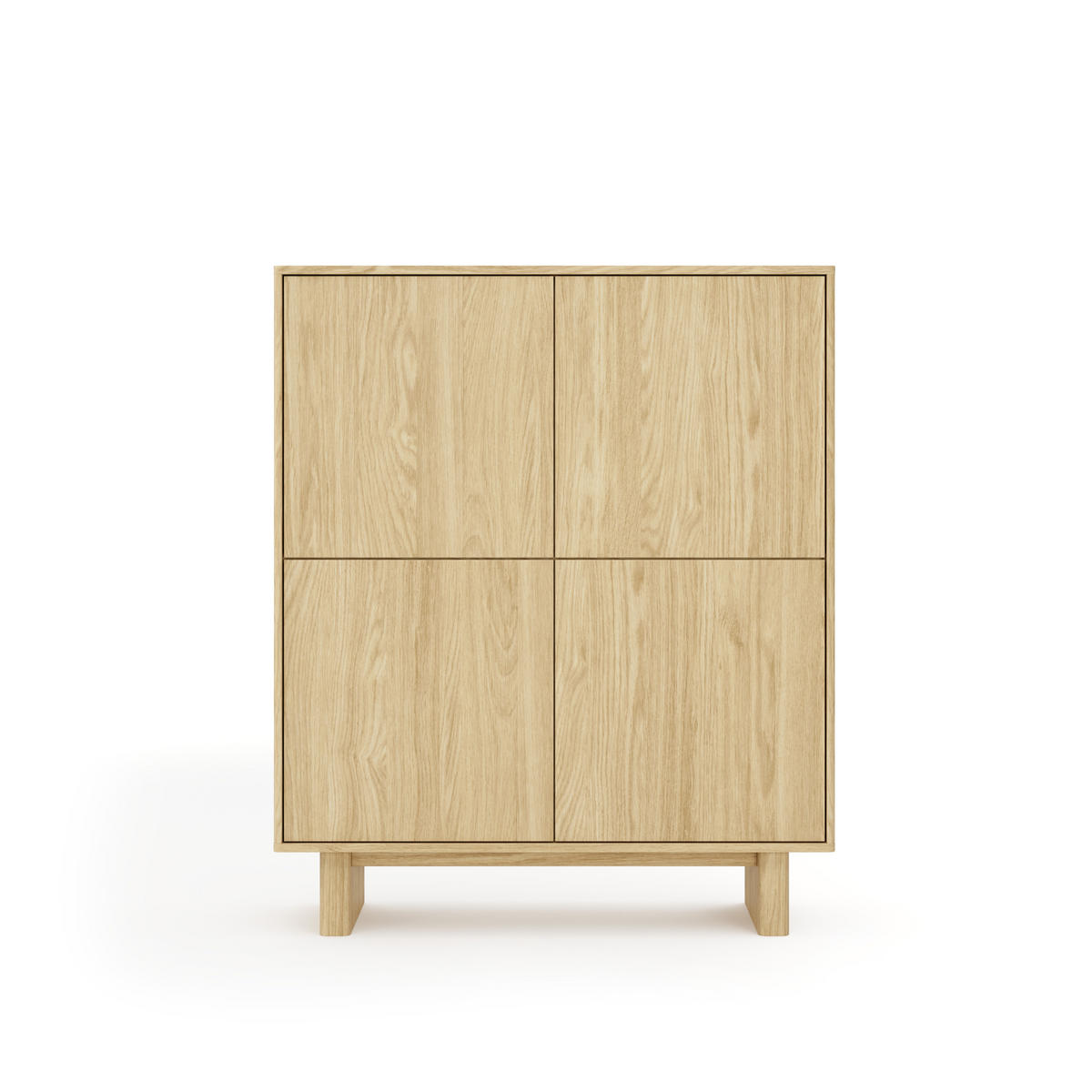 KOMMODE: geölte Eiche, 103,5 x 124,2 x 38,1 cm - Eichefarben, Holzwerkstoff (103.5/124.2/38.1cm) - 3XE LIVING