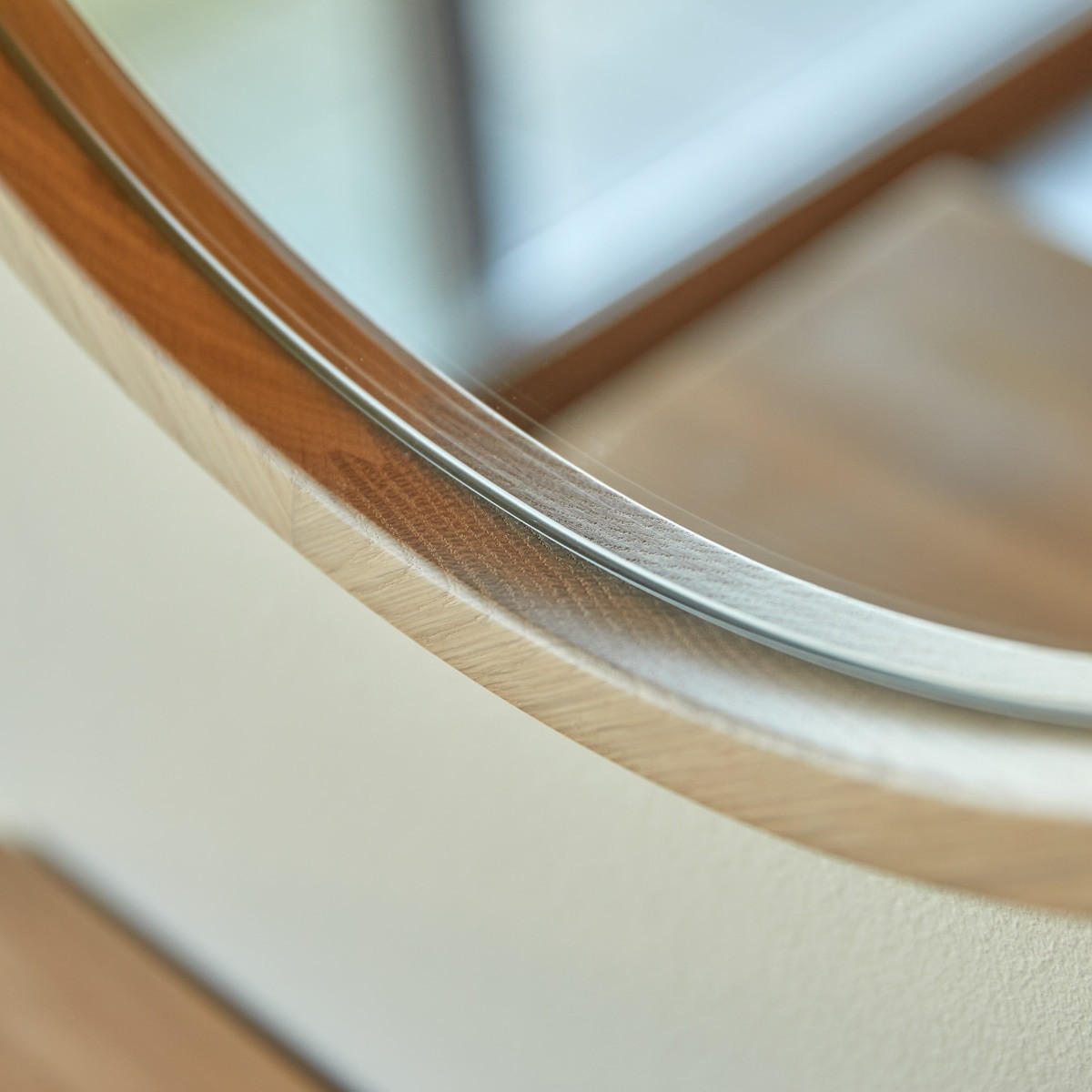 SPIEGEL Fanie Natur aus Eiche - Naturfarben, Holz (50/50/4cm) - Tikamoon