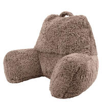 RÜCKENLEHNE Lesekissen Teddybär - Mokka, Textil (74/63cm) - icon