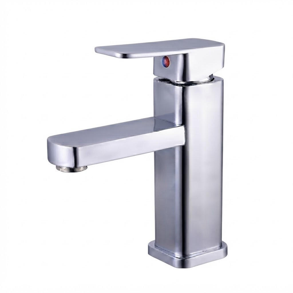 BADEZIMMERARMATUR, 175 x 155 mm, silber - Silberfarben, Metall (25/5/19cm) - Vallsero