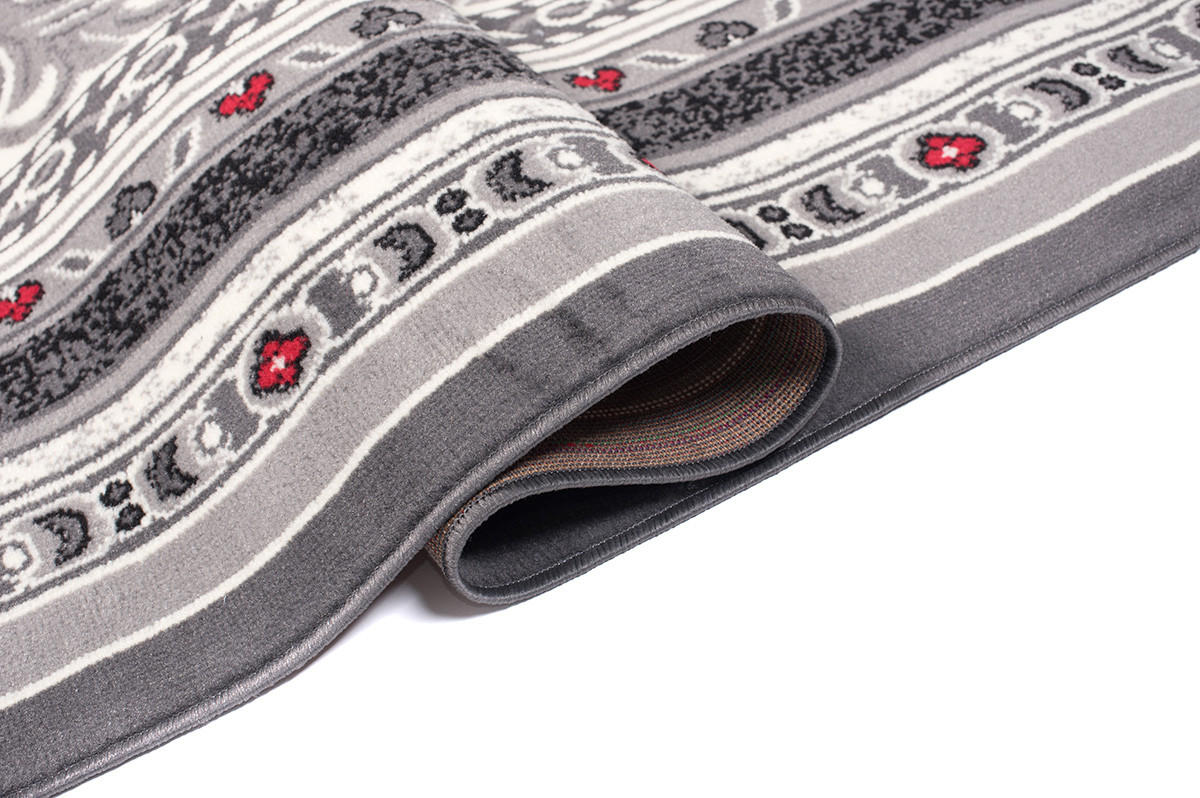 TEPPICH DREAM Dunkelgrau Rot 250/300 cm - Dunkelgrau/Rot, Textil (250/300cm) - Tapiso