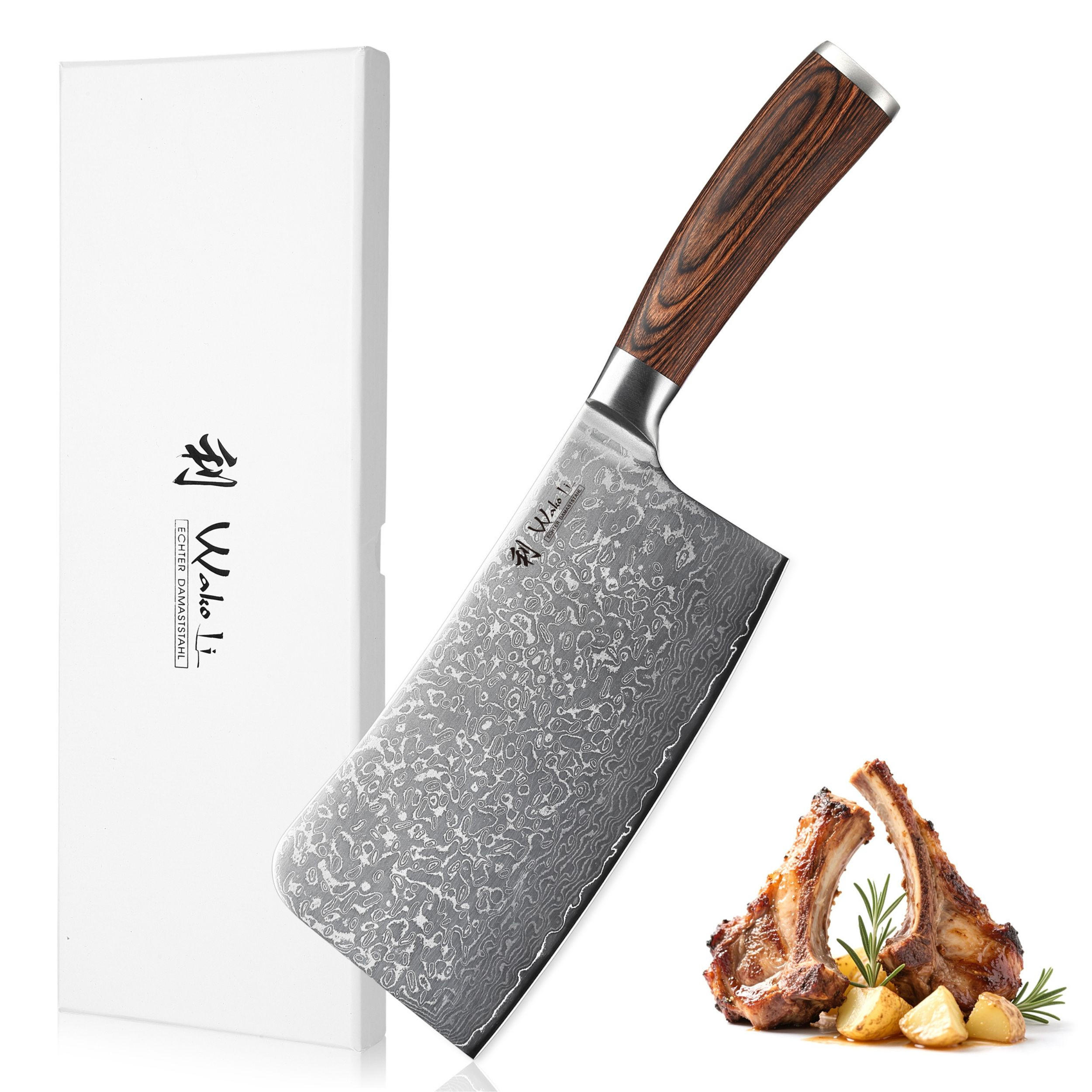 KNOCHENHACKMESSER Sakura Serie - Braun, Metall (31cm) - Wakoli