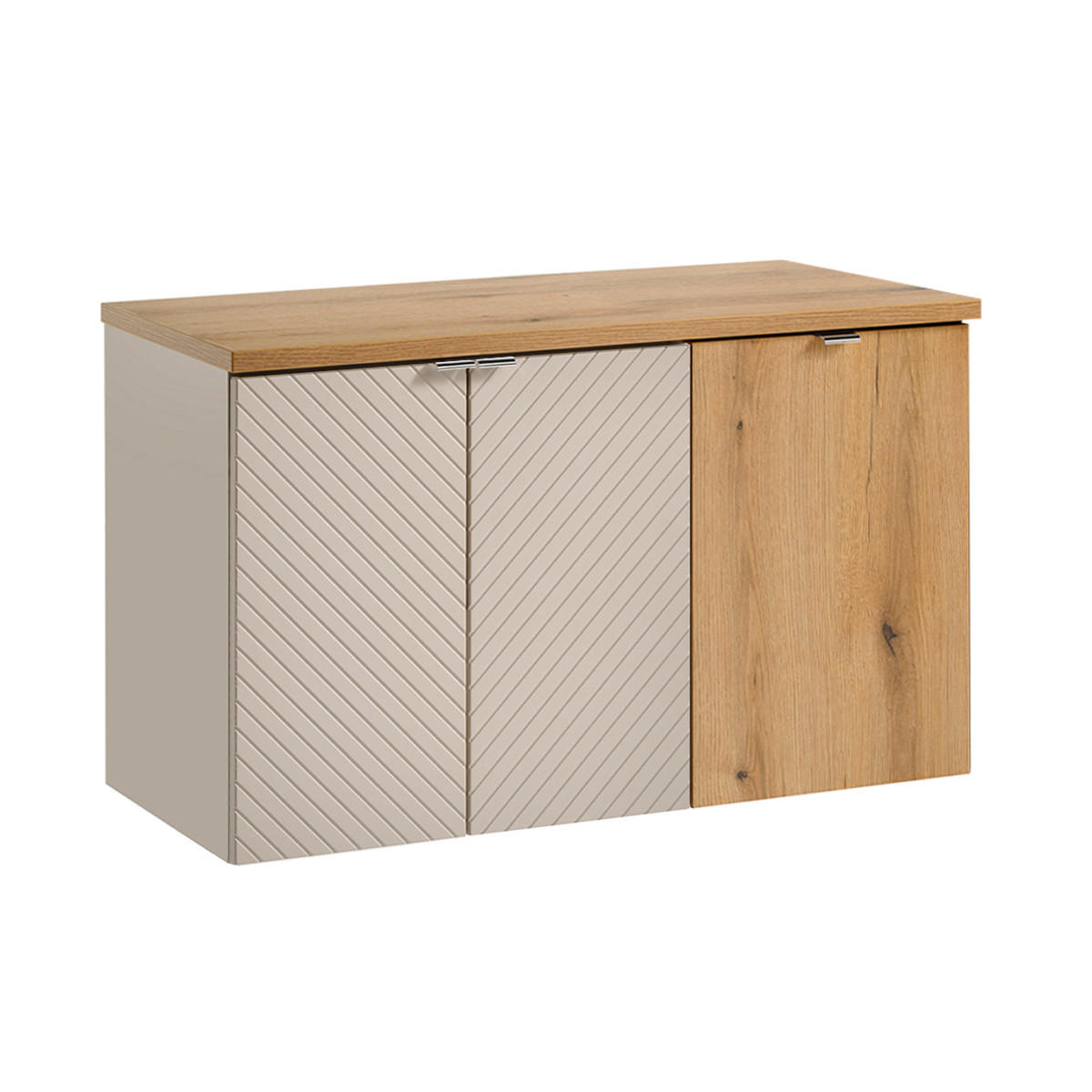 WASCHTISCHUNTERSCHRANK 100cm Manoa Kaschmir - Holz - Beige, Holzwerkstoff (100/59/40cm) - Petits-meubles