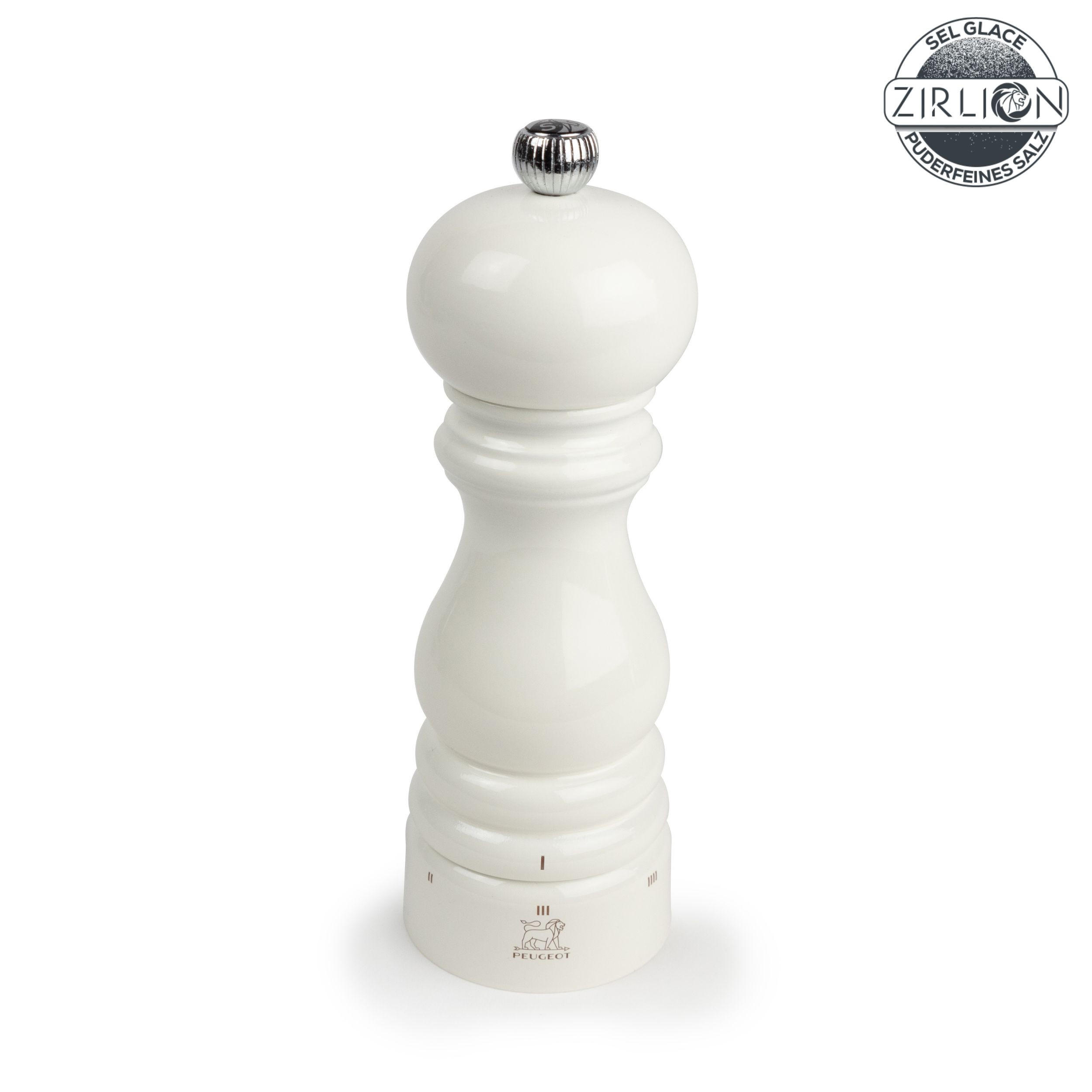 SALZMÜHLE Paris uSelect 18cm Buchenholz Elfenbein Zirkonia-Mahlwerk - Weiß, Holz (5.9/18/5.9cm) - PEUGEOT