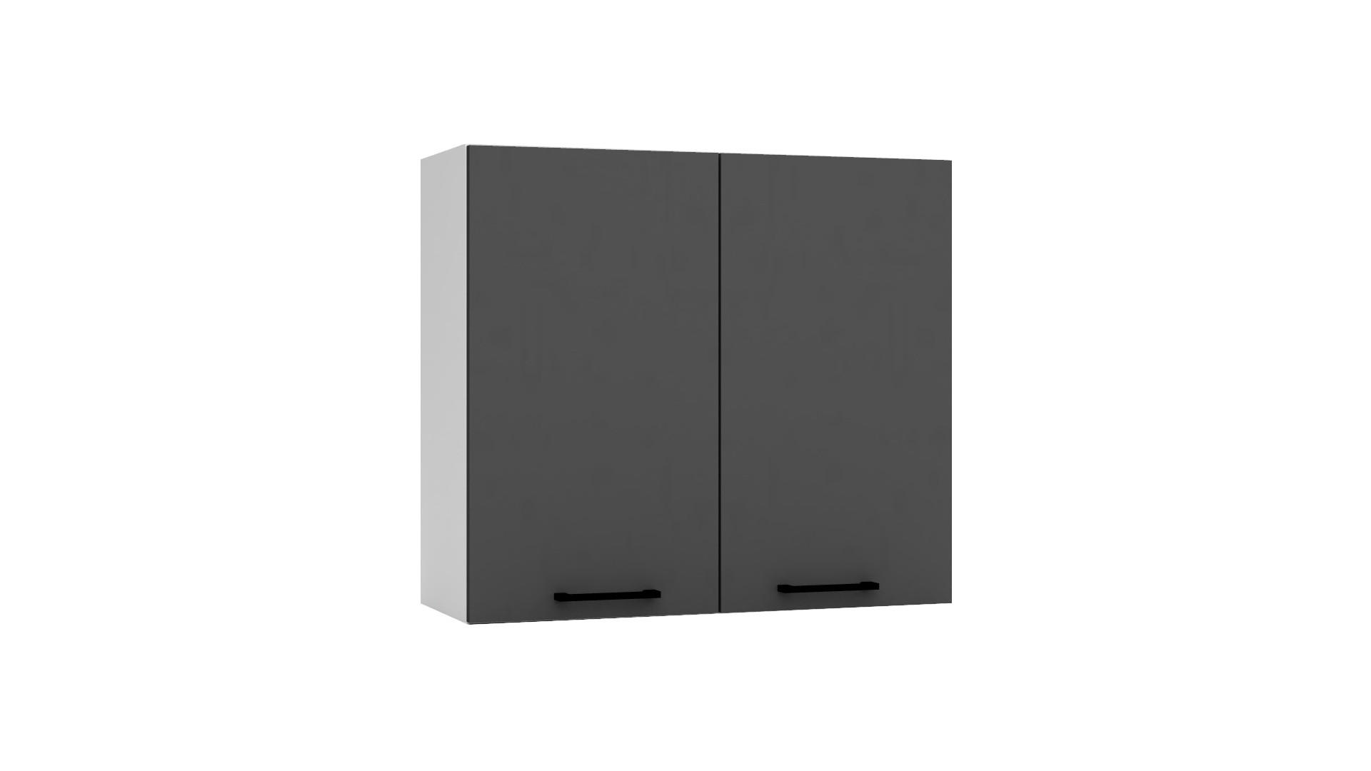 HÄNGESCHRANK W80 - Morvex - Stilvolle Wandlösung - Anthrazit, Holz/Metall (80/72/30cm) - ROYAL24_MARKT