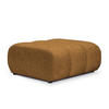 POUF Chenille Stoff Gelb - Currygelb/Schwarz, Holzwerkstoff/Kunststoff (94/40/89cm) - Makamii