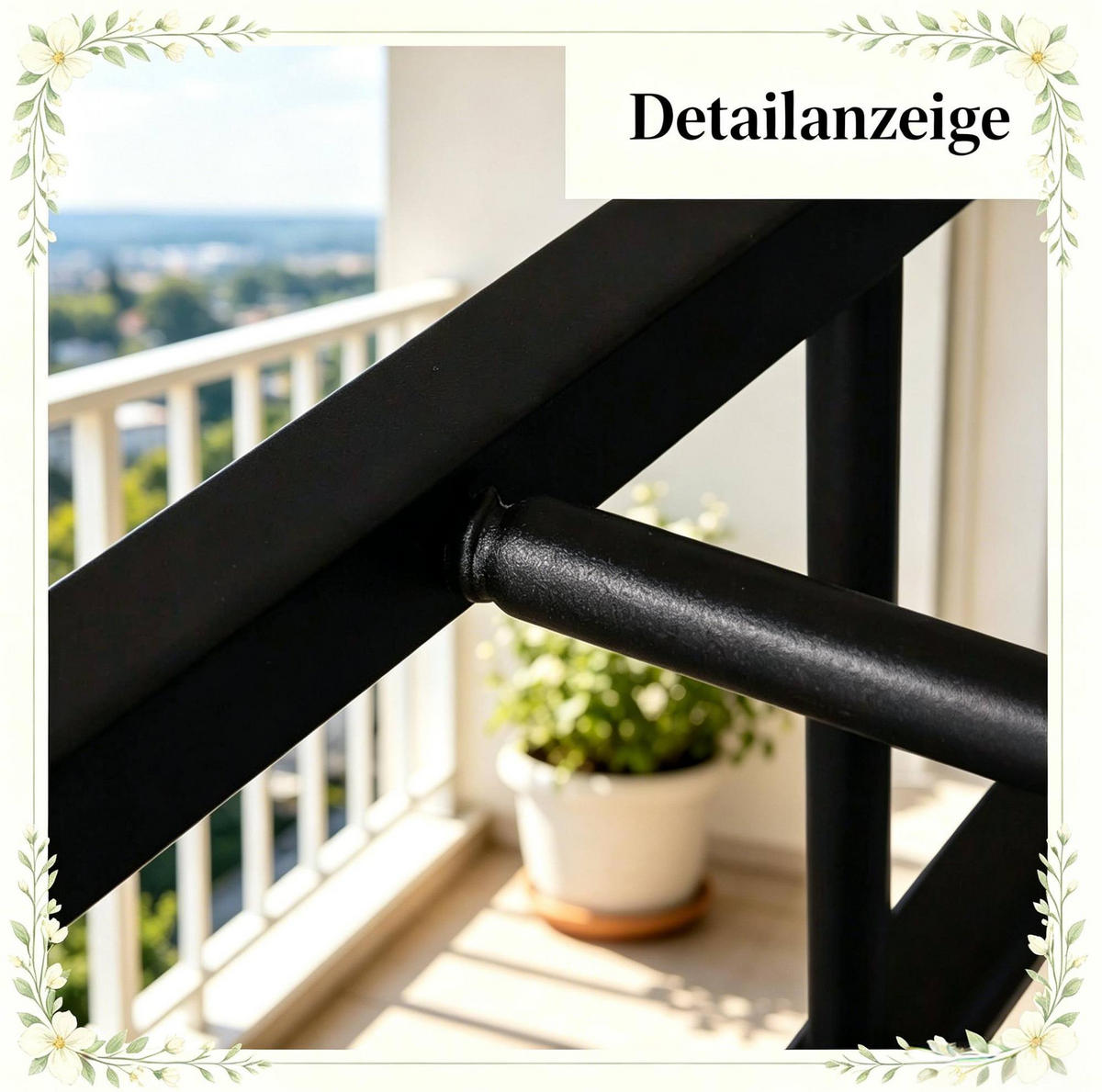 BARHOCKER Set 2 mit Fußstütze Schwarz Metall - Schwarz, Metall (30/71/30cm) - MIVRAY