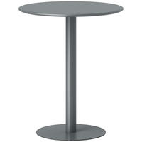 ESSTISCH Stahl Grau - Grau, Metall (60/60/72cm) - HOMCOM