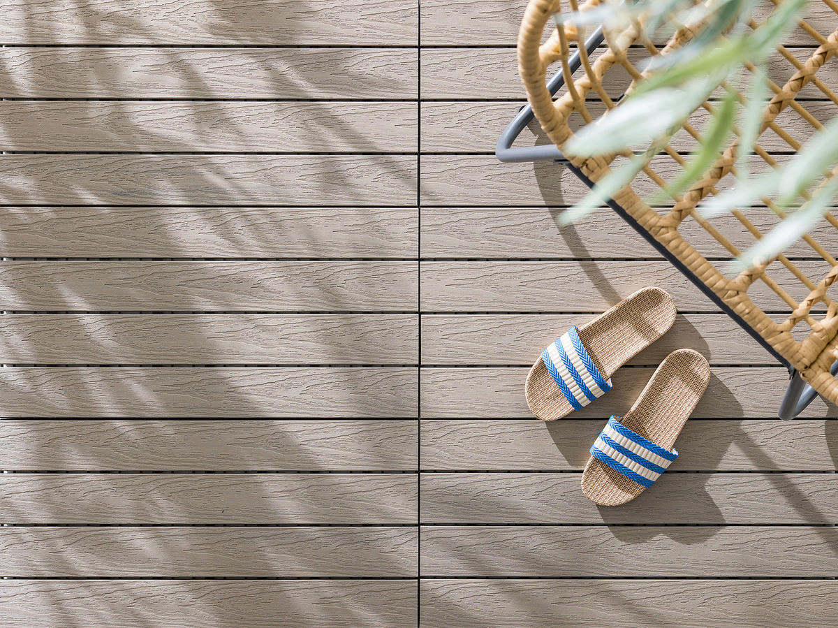 TERRASSENFLIESE - 6er-Set - Grau, Kunststoff (30/60/2.4cm) - home24