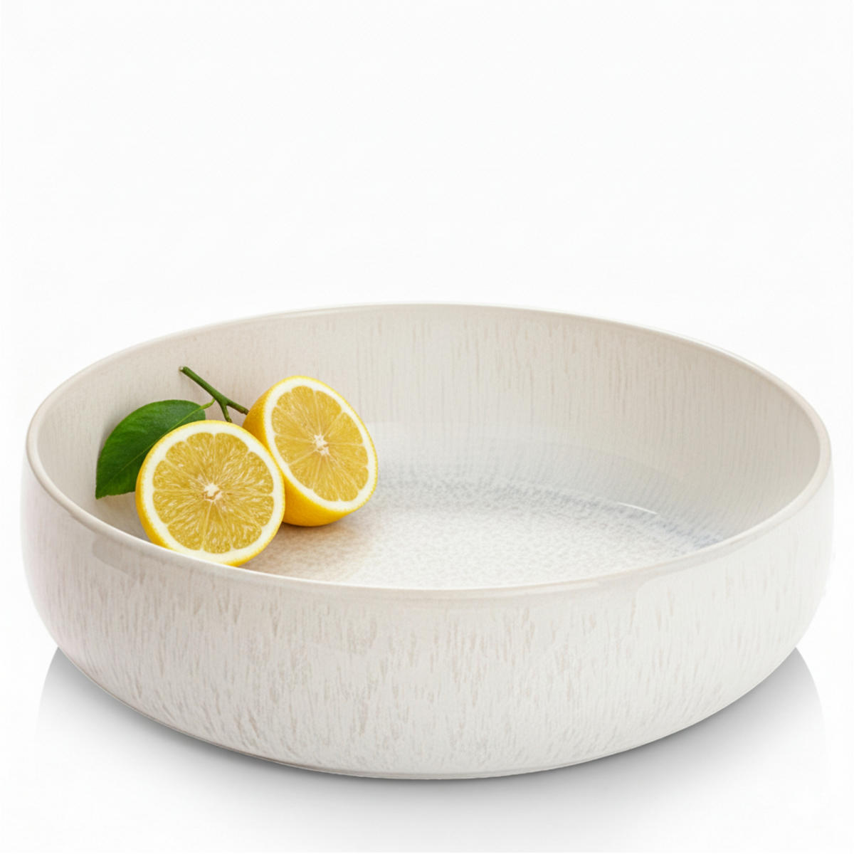 SERVIERSCHALE Korfu - 1 teilig aus Steingut - Creme, Stein (28.8/8/28.8cm) - Sänger