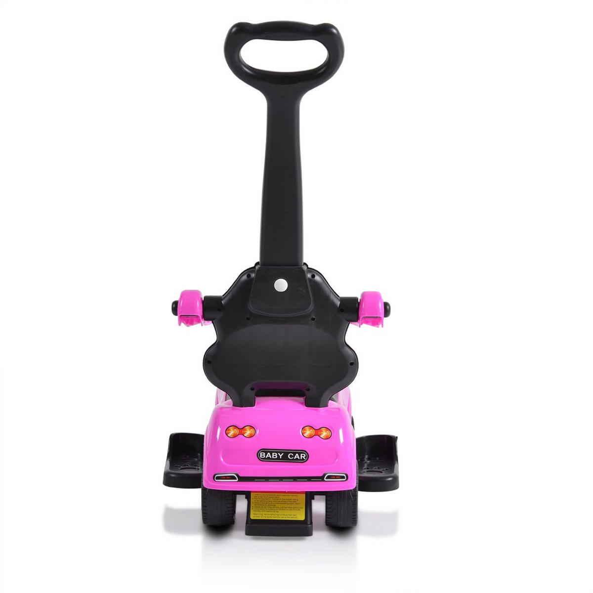 RUTSCHER 2 in 1 Rider 208 pink Rutscher mit Griff, Lehne, Bügel, Fußstütze - Rosa, Kunststoff (79/43/90cm) - Moni