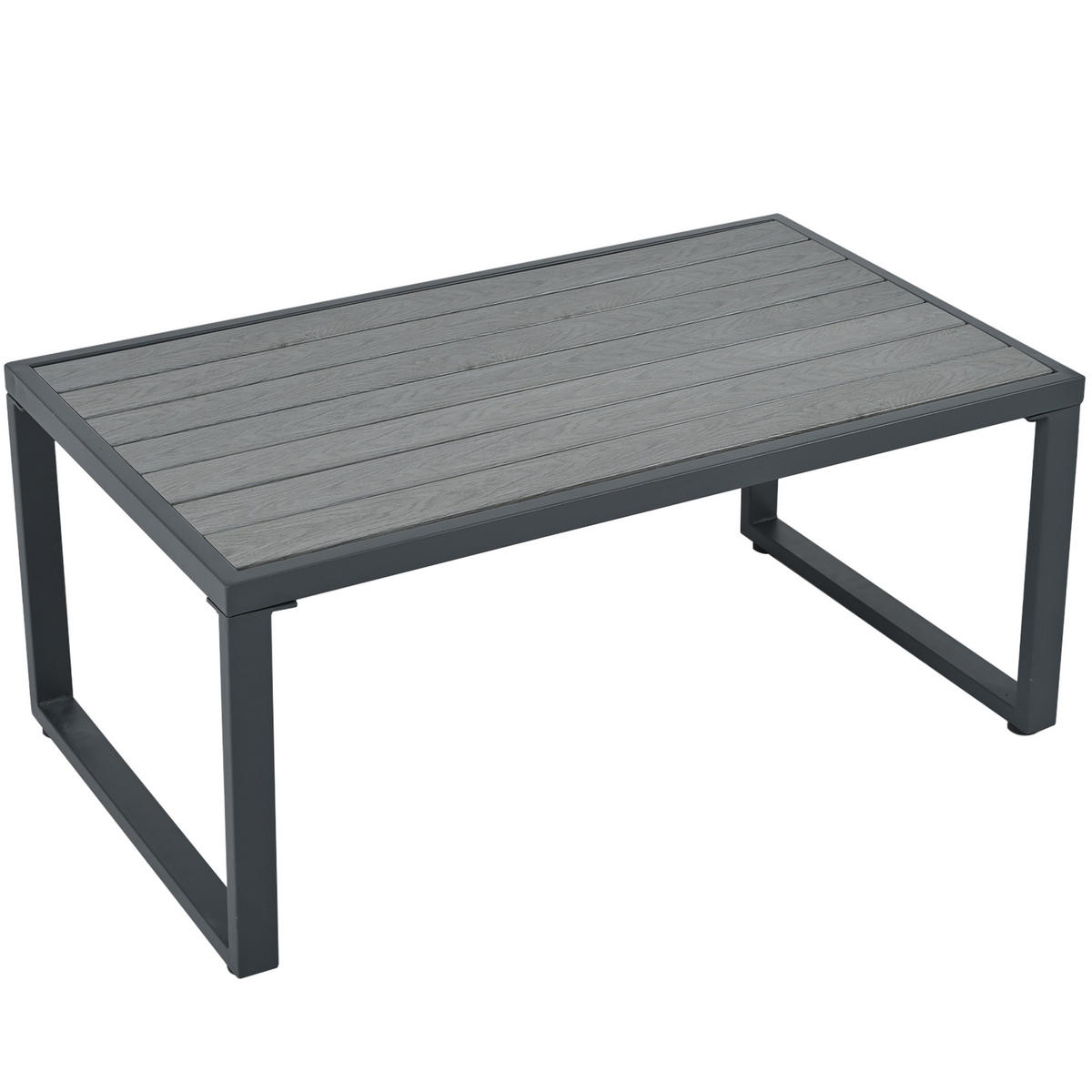 GARTENLOUNGE-SET 10-Sitzer Gartenmöbel Set Gartenlounge-Set mit Verstellbaren Füßen - Grau, Textil/Metall - STILVORA