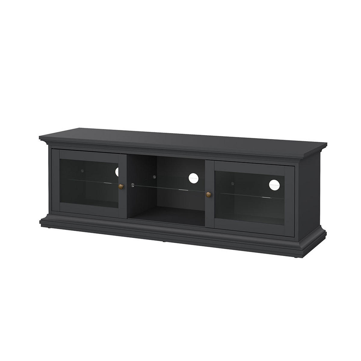 TV-ELEMENT Venedig Dunkelgrau 150/42/51 cm - Dunkelgrau, Holzwerkstoff (150/51/42cm) - ebuy24
