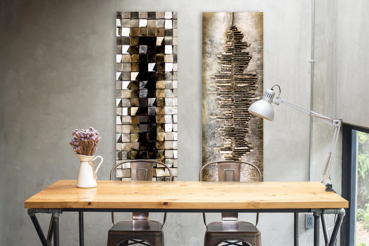 HOLZBILD Beige 144/44 cm - Beige/Braun, Holz (8.8/44cm) - KUNSTLOFT