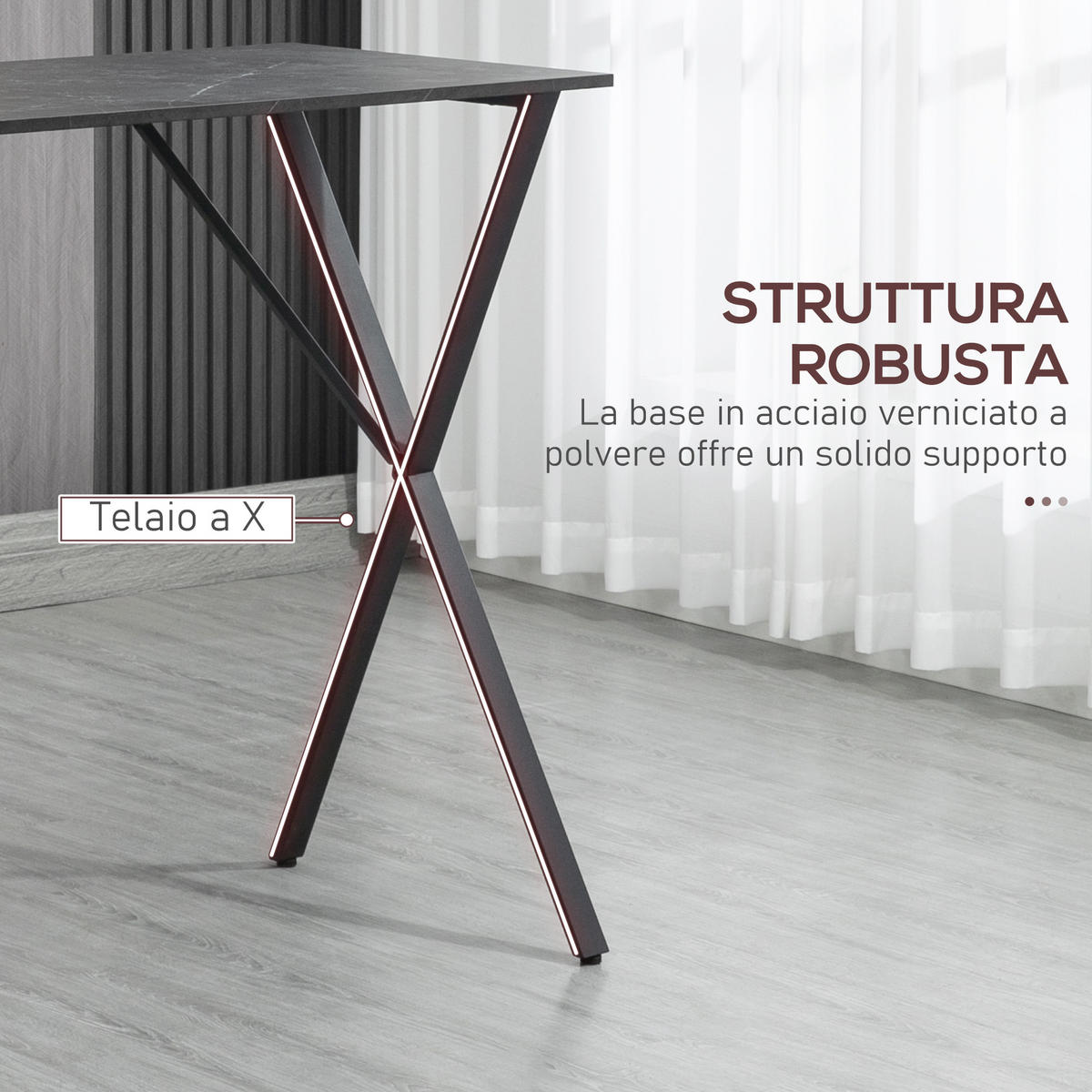 BARTISCH Schwarz 1 Stück - Schwarz, Naturmaterialien (120/60/102cm) - GiPP