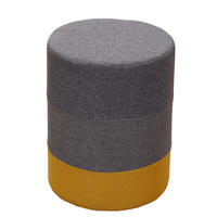 POUF Rund 35/35/45 cm - Grau, Textil (35/45/35cm) - Mobili Rebecca