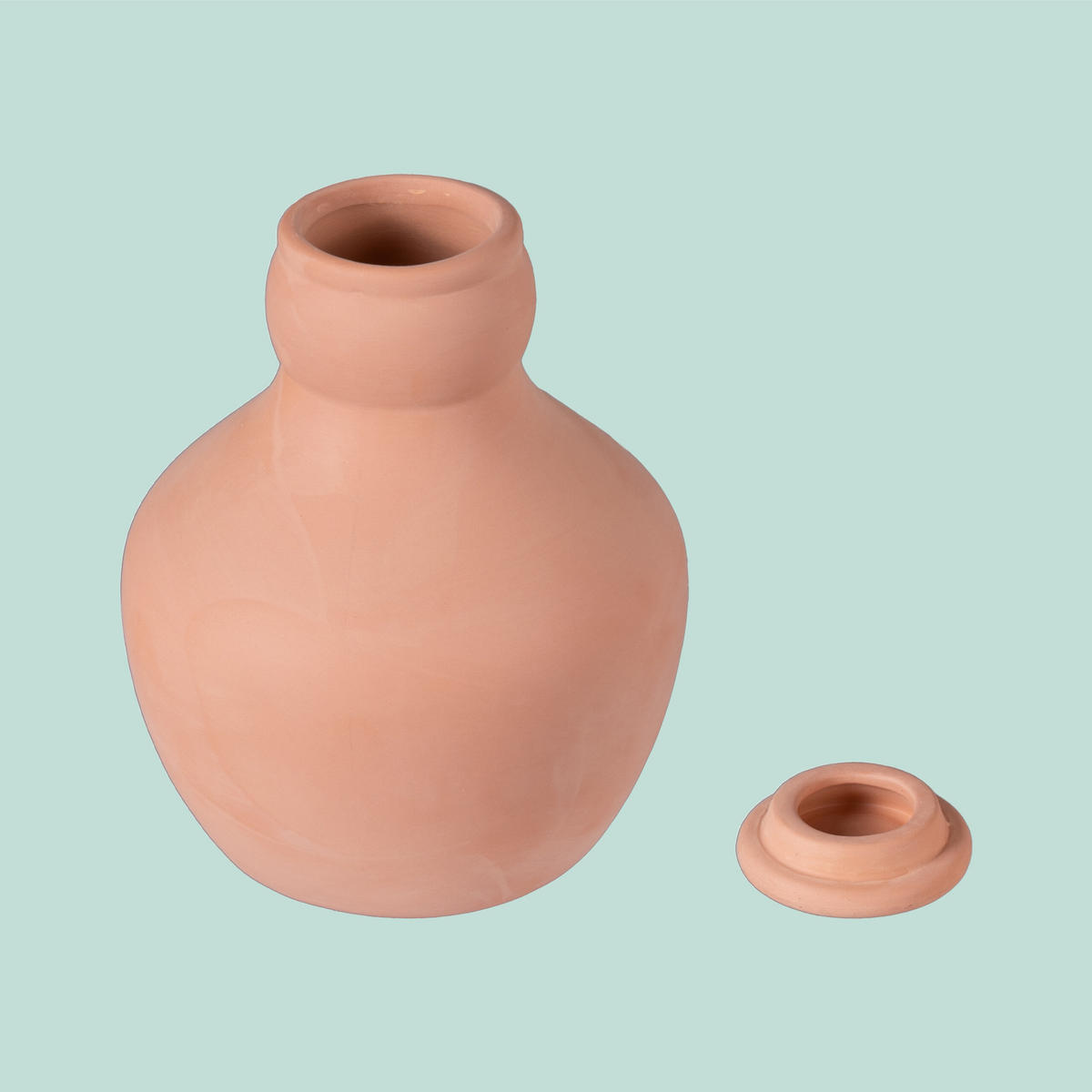 3XOLLAS - Hellbraun, Keramik (11/14/11cm) - Relaxdays