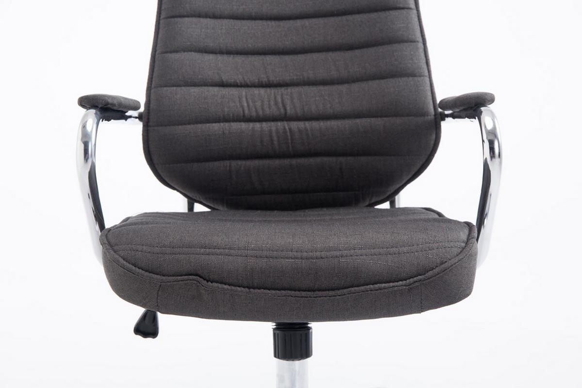 BÜROSTUHL Rocket Stoff Dunkelgrau - Dunkelgrau, Textil/Metall (60/128/67cm) - TPFLiving