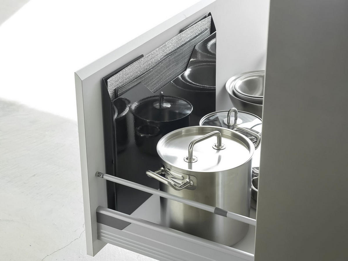 TISCHSET-AUFBEWAHRUNG Tower schwarz 50/36/3 cm - Schwarz, Metall (3/50/36cm) - Yamazaki