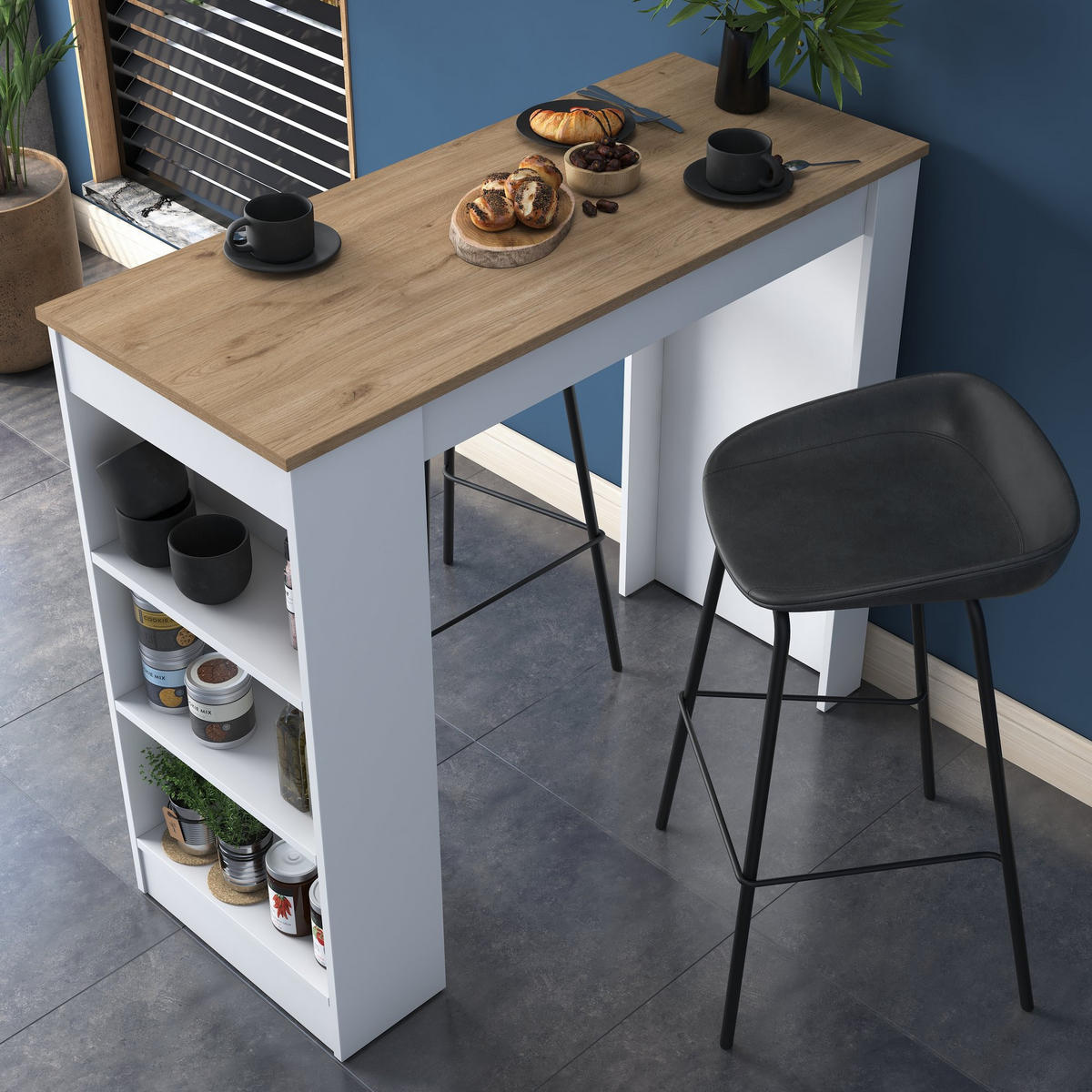 ESSTISCH juan Braun - Braun, Holz (120/50/100cm) - Habitat Garten