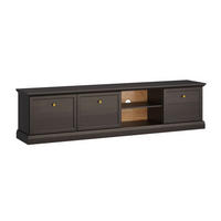 TV-MÖBEL Toja Anthrazitfarbenes Holz - Braun, Holzwerkstoff (206.2/51.1/39.5cm) - Petits-meubles
