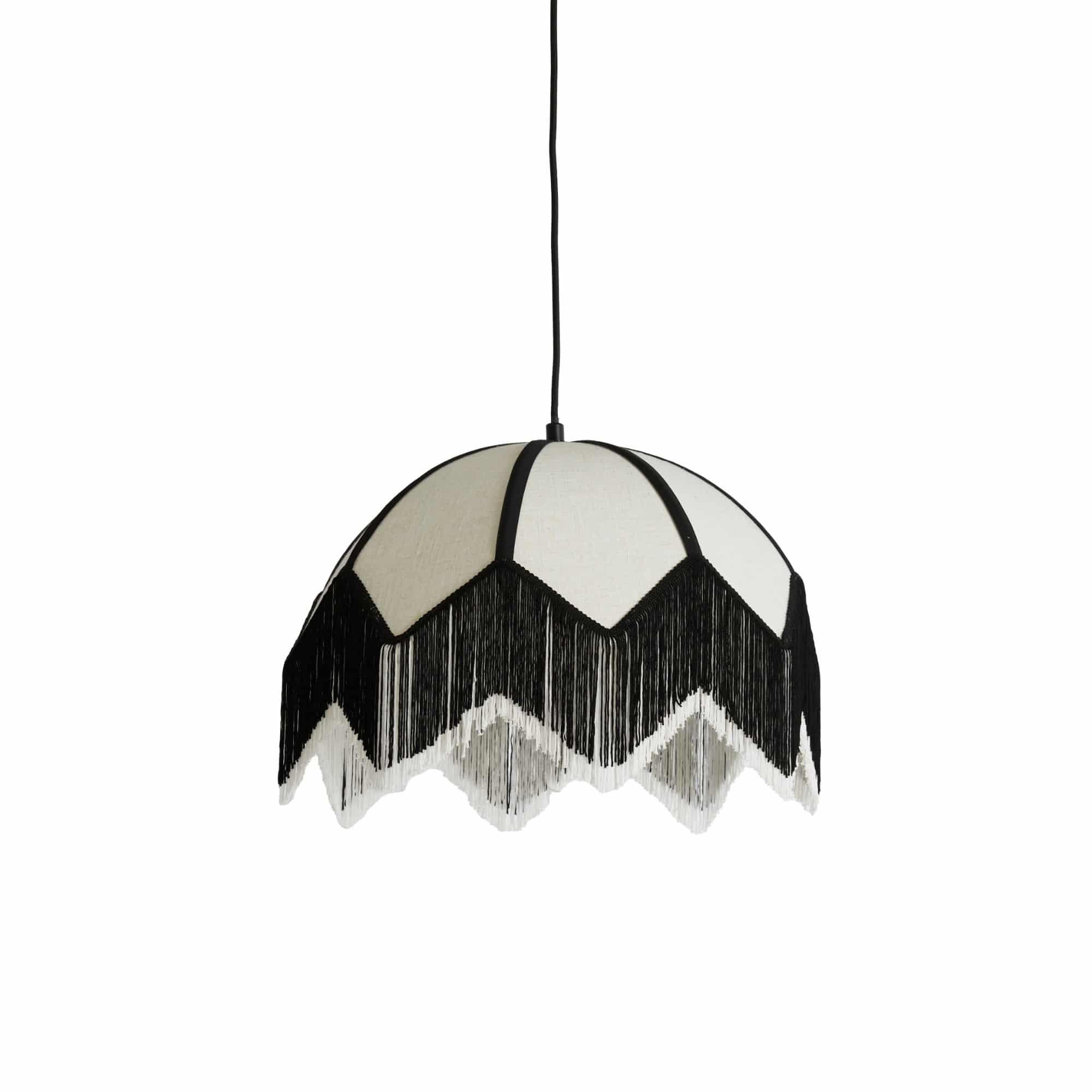 HÄNGELAMPE Sulina Weiß 45/45/32.5 cm - Weiß, Textil (45/45/32.5cm) - Light & Living