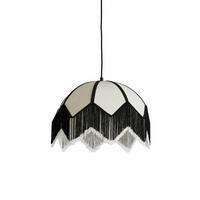 HÄNGELAMPE Sulina Weiß 45/45/32.5 cm - Weiß, Textil (45/45/32.5cm) - Light & Living