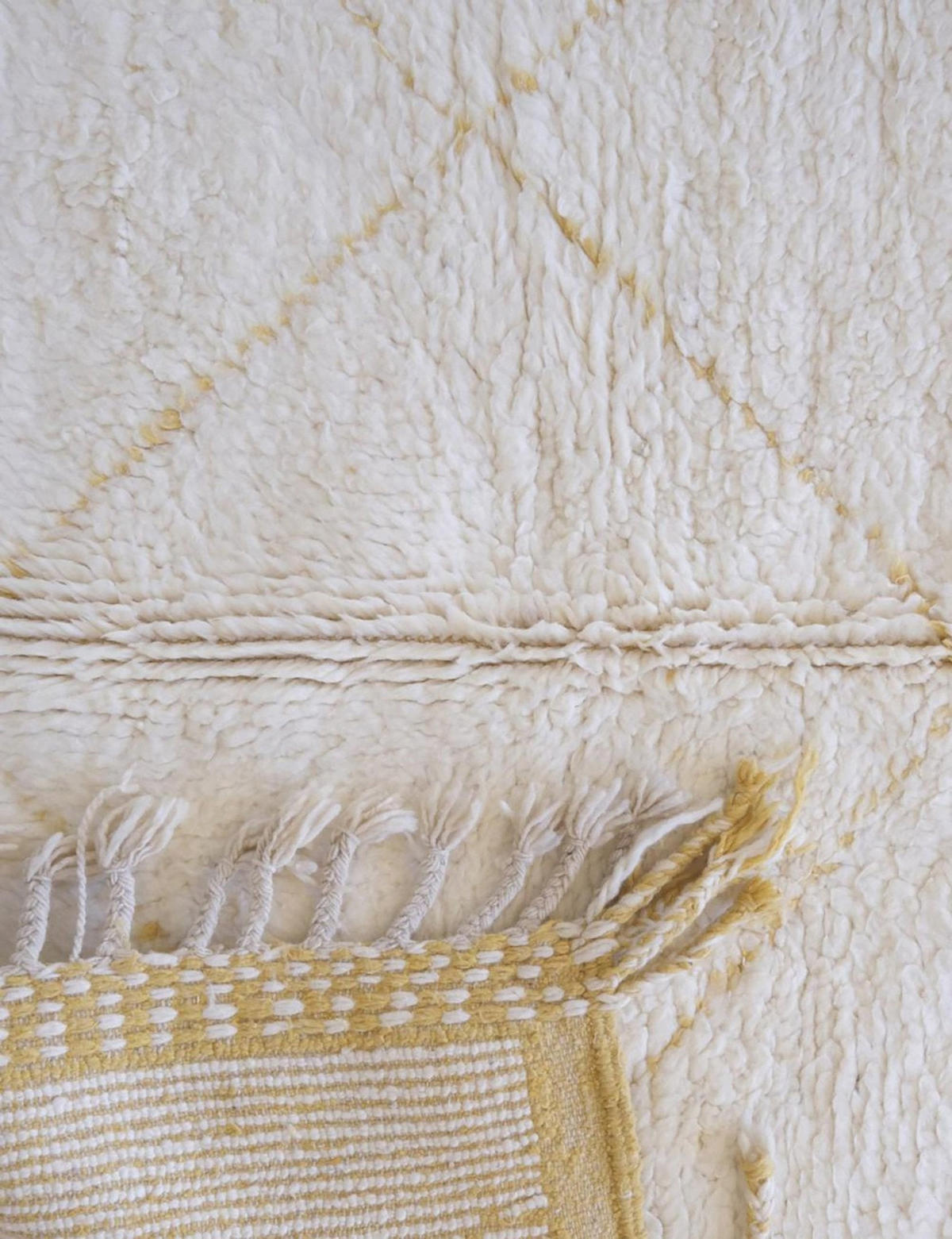 BERBERTEPPICH aus reiner Wolle 162x 263 cm - Gelb, Naturmaterialien (162/263cm) - AFK Living