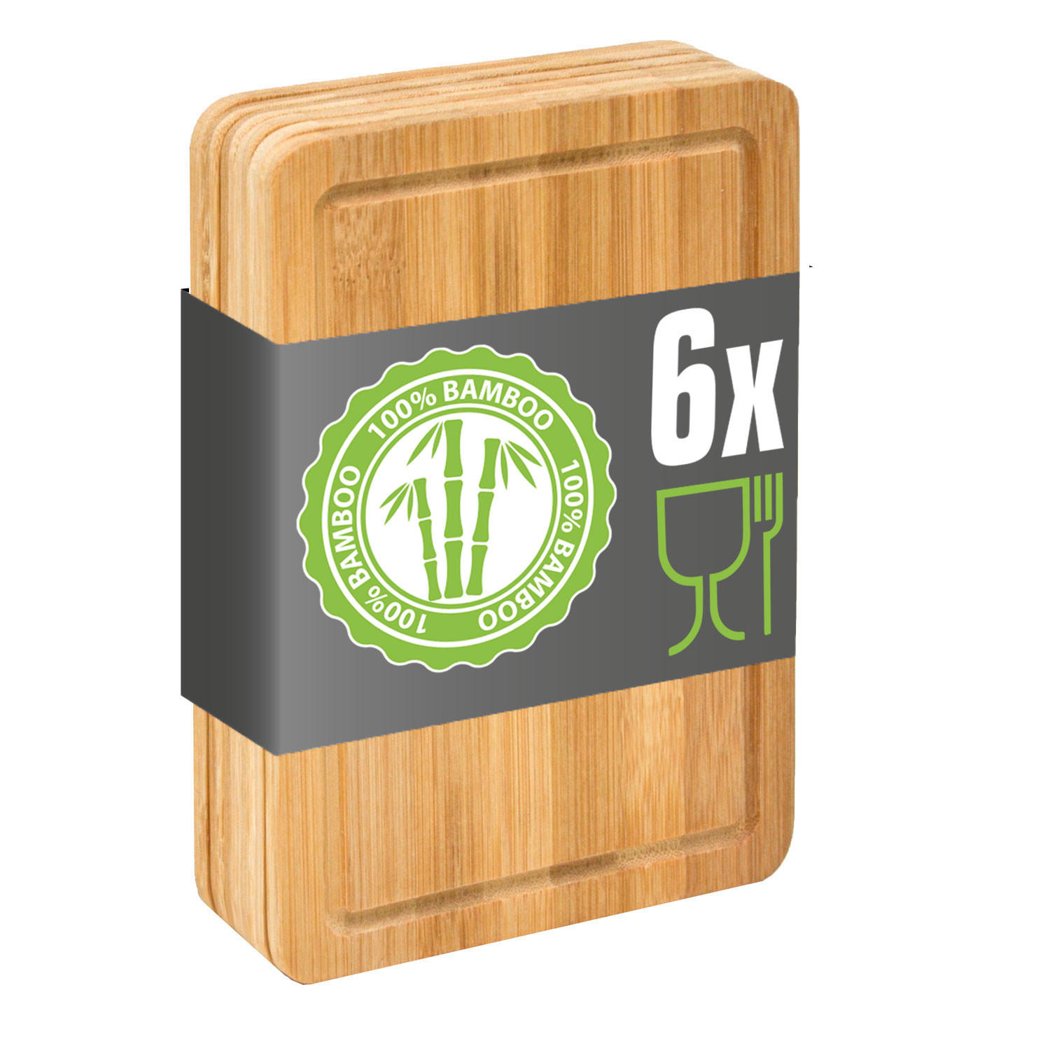 FRÜSTÜCKSBRETT eckig, 15/22/0,8 cm, Bambus - Braun, Holz (15/22cm) - Dunedesign