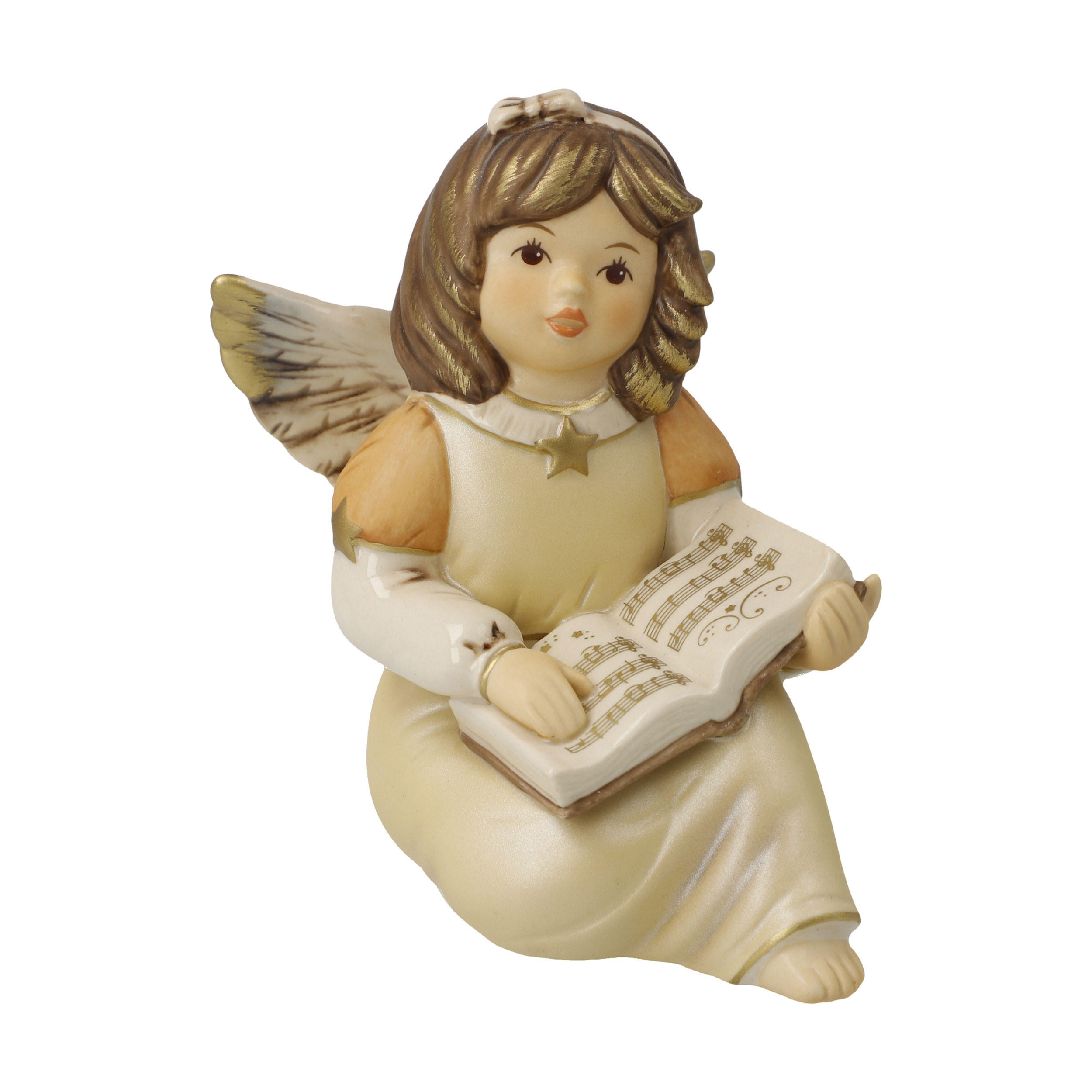 ENGELFIGUR Liederstunde, Steingut, Champagner, 10 cm - Beige, Keramik (7.5/10/9.5cm) - Goebel