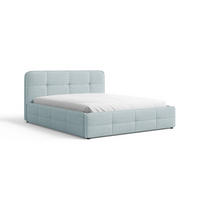 POLSTERBETT 17 140 x 200 cm – Aragon – Bett mit Federmechanismus und Stauraum - Blau, Holz (140/200cm) - ROYAL24_MARKT