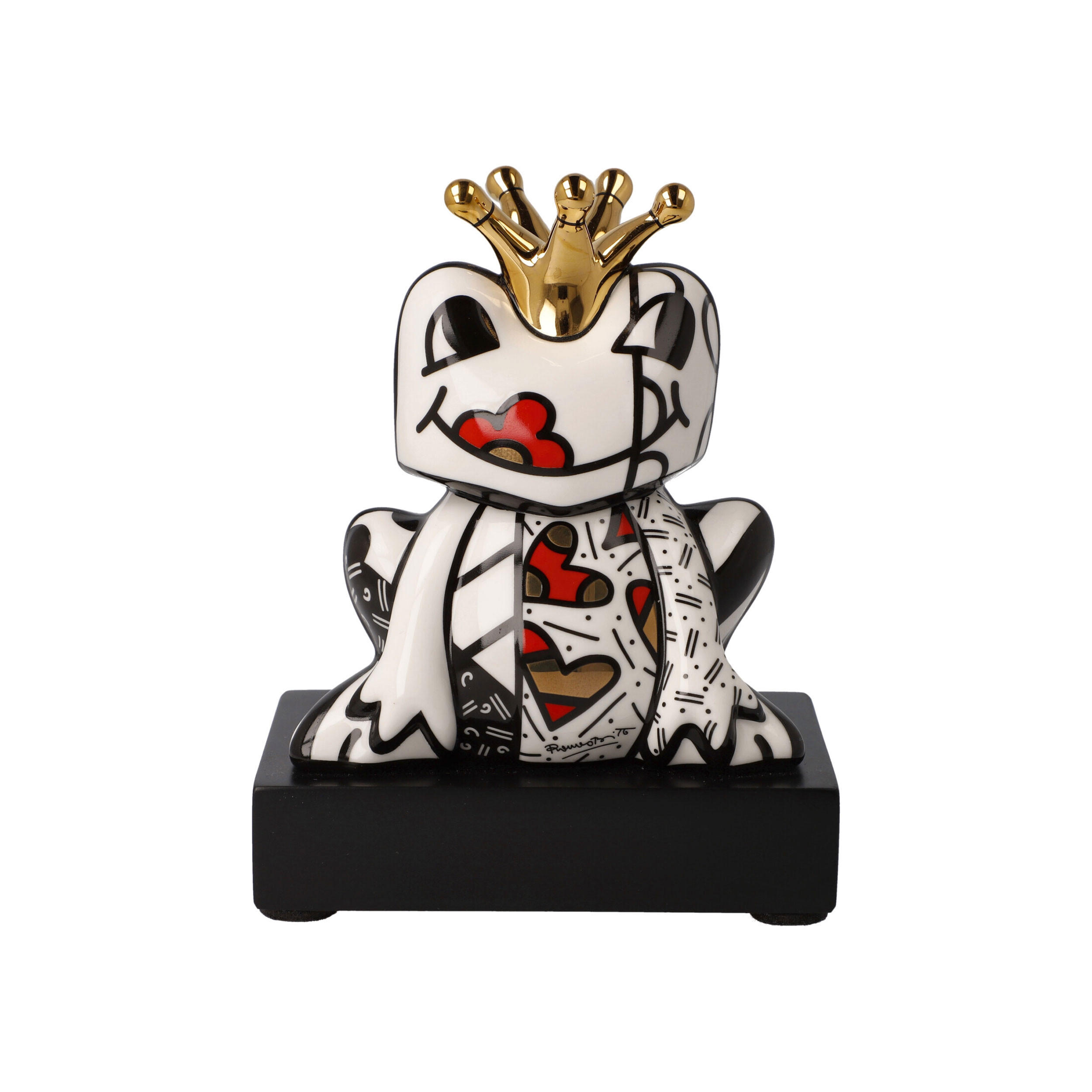 DEKOFIGUR Romero Britto - Golden Prince, Pop Art, Porzellan, Bunt, 14.5 cm - Multicolor, Keramik (7.5/14.5/11.5cm) - Goebel