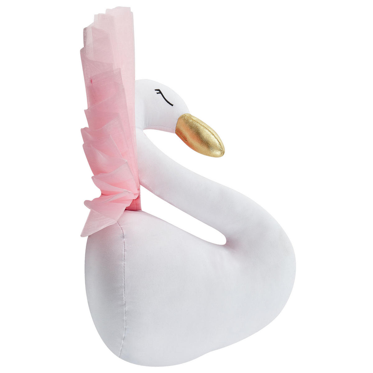 WANDDEKORATION cremeweiß/rosa Odetta - Weiß, Textil (22/32/15cm) - Beliani