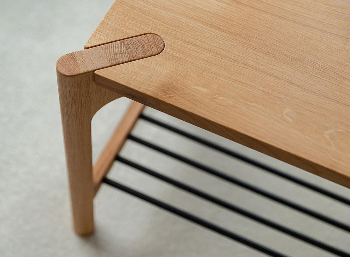 SCHUHBANK Campi Eiche Natur 83 / 33 / 40cm - Eichefarben, Holz (83/40/33cm) - Feldmann-Wohnen