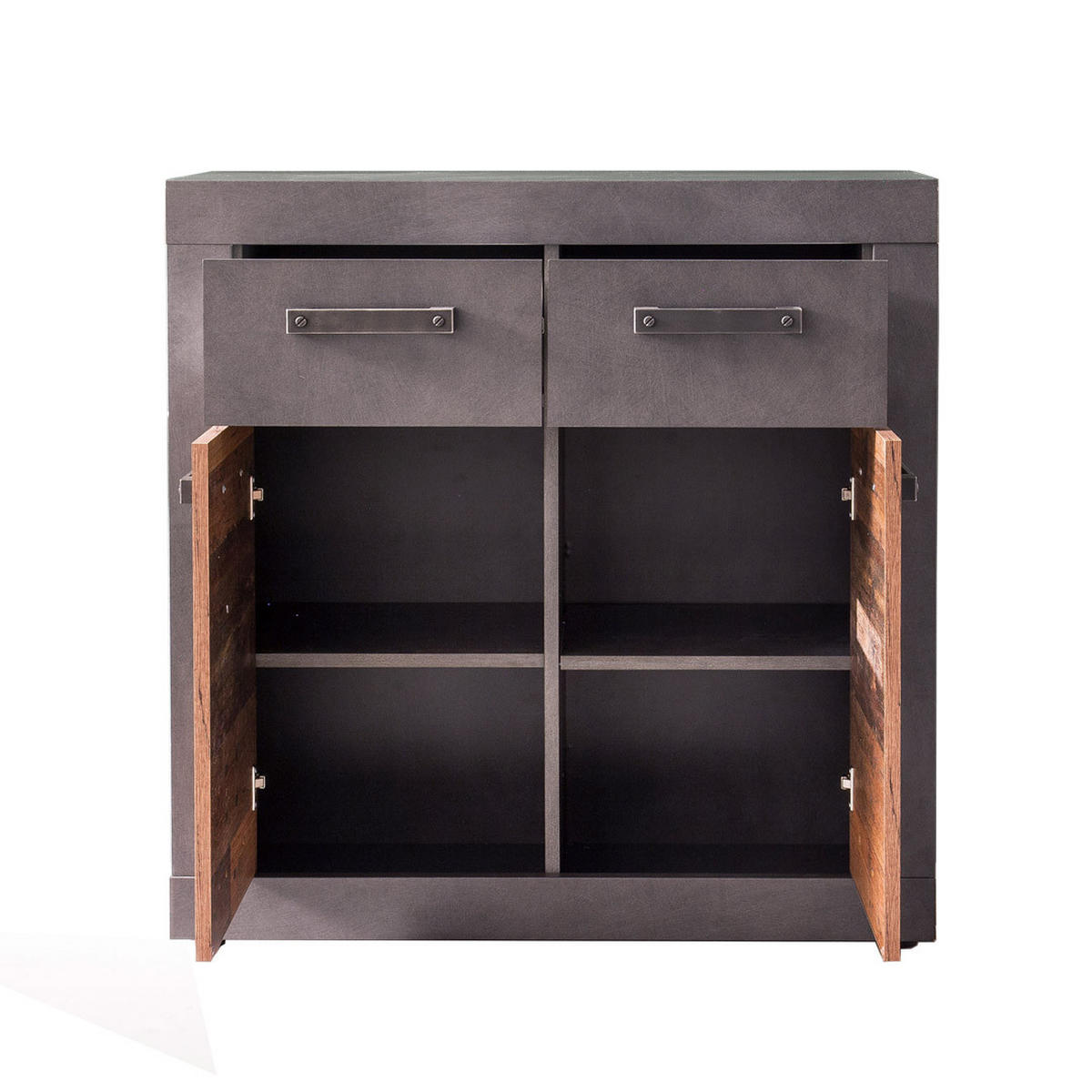 KOMMODE Grau - Grau, Holzwerkstoff (82/86/37cm) - ebuy24