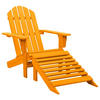 ADIRONDACK-GARTENSTUHL mit Fußteil Massivholz Tanne Orange - Orange, Holz (70/88.5/70cm) - furnicato