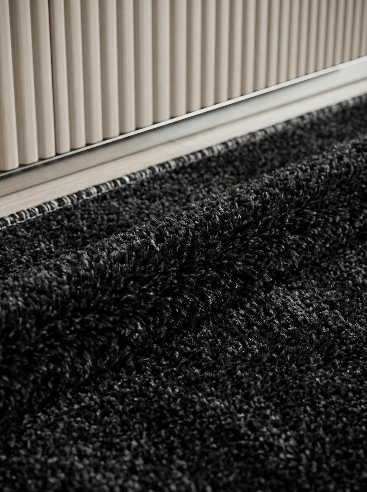 TEPPICH Kurzflor Uni Polypropylen Wohnzimmer Anthrazit Rechteckig 140x200 - Anthrazit, Textil (140/200cm) - KADIMA DESIGN