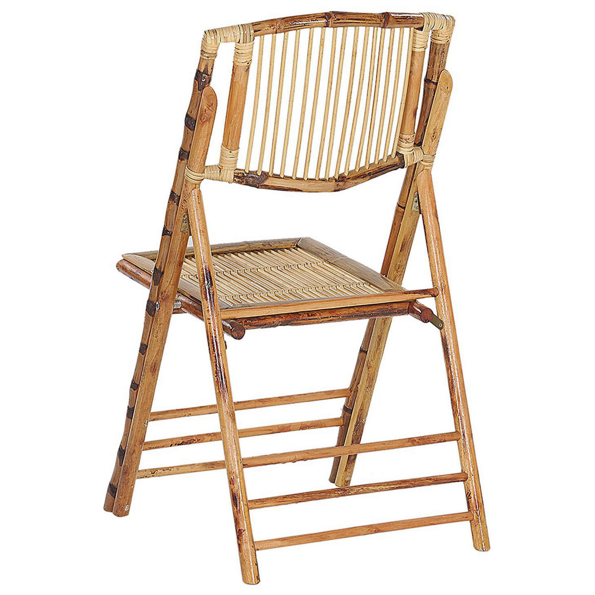 ESSZIMMERSTUHL 4er-Set Bambusholz Braun Trentor - Braun, Holz (46/90/53cm) - Beliani