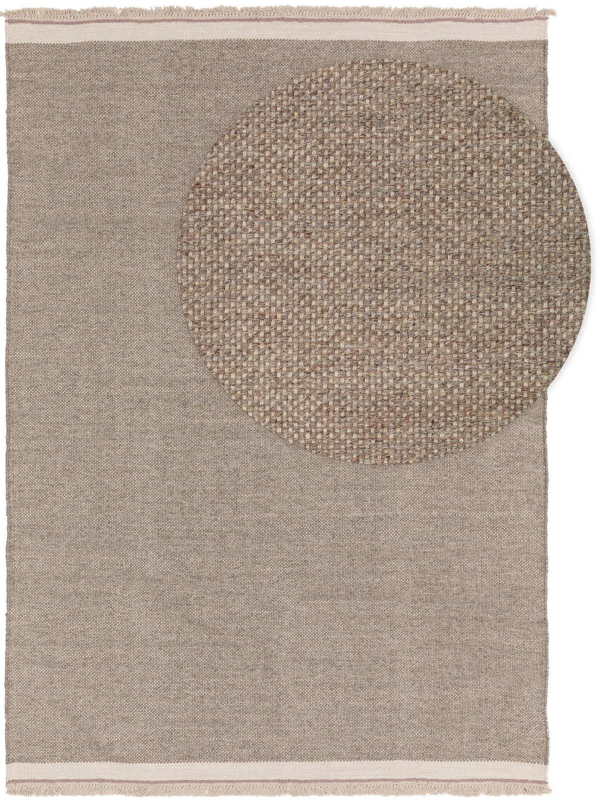 WOLLTEPPICH Karla Grau 80x120 cm - Grau, Textil (80/120cm) - benuta Pop