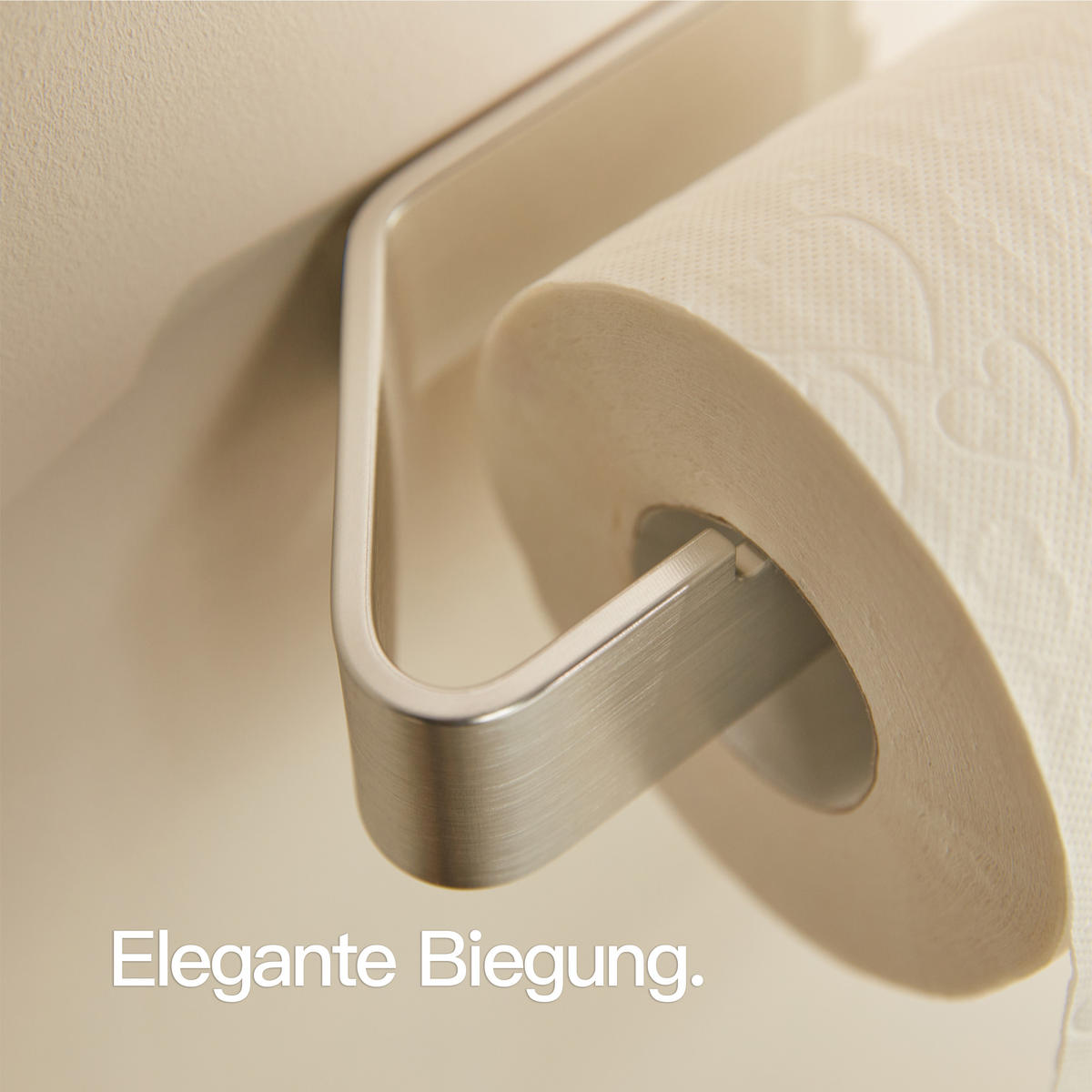 TOILETTENPAPIERHALTER OHNE BOHREN ohne Ablage Silber - Silberfarben, Metall (17/4/8cm) - Designfabrik Hamburg