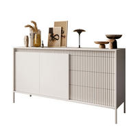 SIDEBOARD YASUMI 153 2D3S mit Schubladen beige - Beige, Holzwerkstoff (153.5/81.4/39.4cm) - Lookway