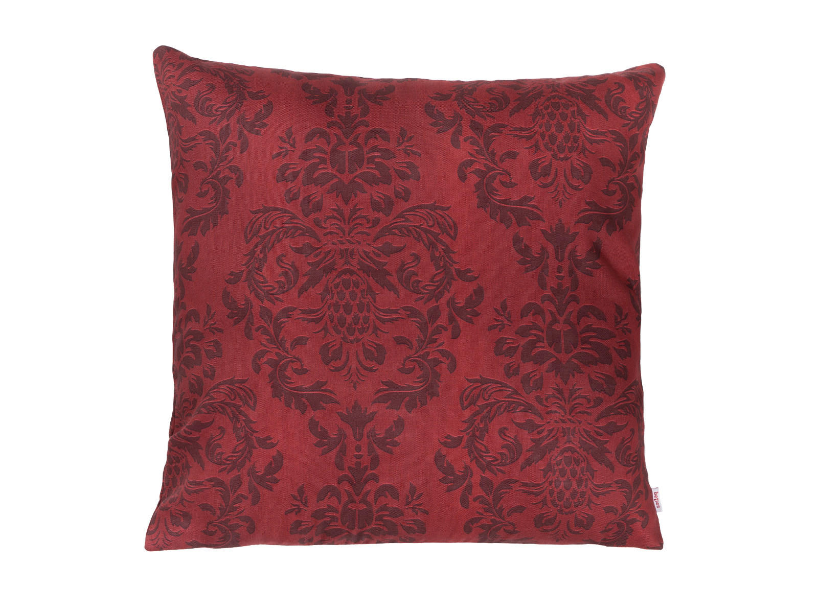 KISSENNHÜLLE Epoche karmin-rot 50/50 cm - Dunkelrot, Textil (50/50cm) - beties Heimtextil