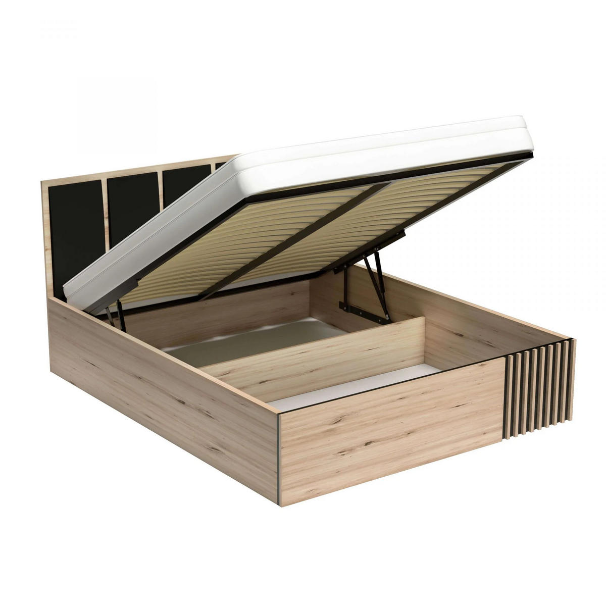 BETT CALI C-16 - Eiche Artisan, Holzwerkstoff - Meblini
