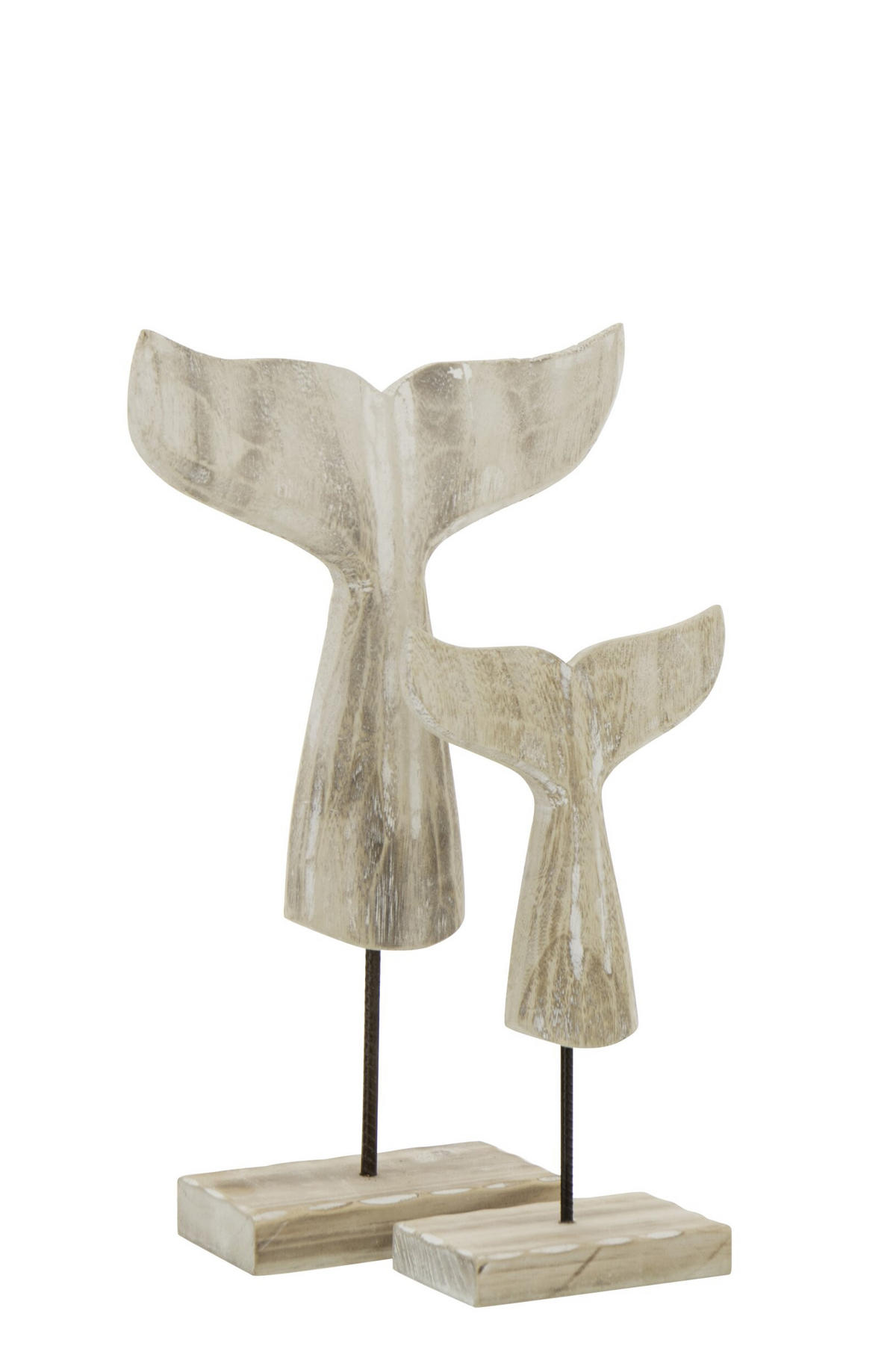 DEKOOBJEKT WAL SCHWANZ - Naturfarben, Holz (9/44/27cm) - J-Line