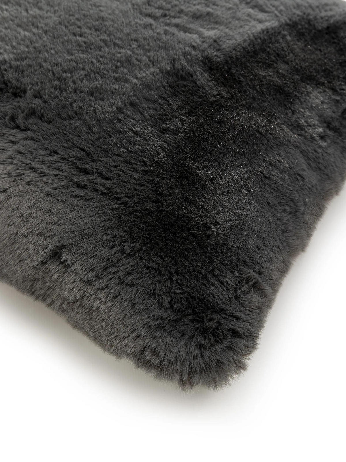 KISSENBEZUG Dave Anthrazit 45x45 cm - Anthrazit, Textil (45/45cm) - benuta Nest