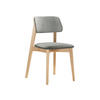 WOHNZIMMER STUHL KT63/C, Holzfarbe: Buche - Buchefarben/Grau, Holz/Textil (47/80/49cm) - MIRJAN24