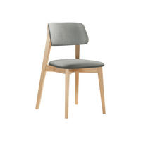 WOHNZIMMER STUHL KT63/C, Holzfarbe: Buche - Buchefarben/Grau, Holz/Textil (47/80/49cm) - MIRJAN24