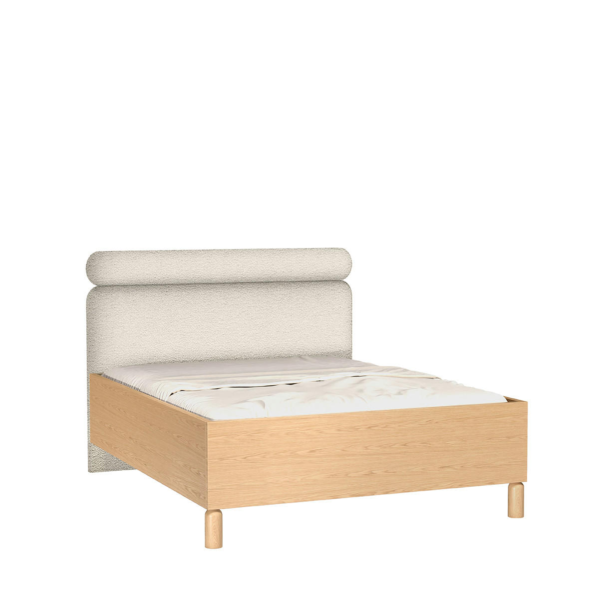 BETT Sanden SN-11 160x200 cm Eichefarben - Eichefarben, Holzwerkstoff