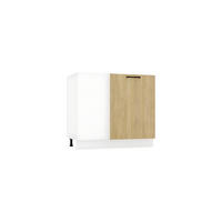 ECKUNTERSCHRANK DNP P/L - Dnoria - Praktische Ecklösung - Eiche Artisan, Holz (90/82/52.4cm) - ROYAL24_MARKT
